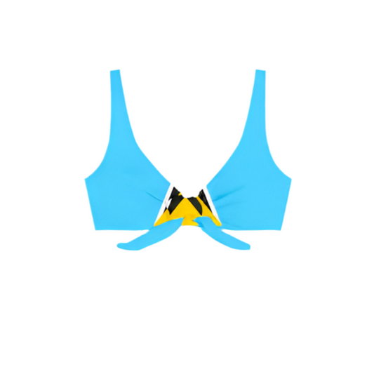 St Lucia Knot-tie Bikini Top