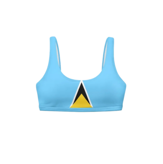 St Lucia Square Neck Bikini Top
