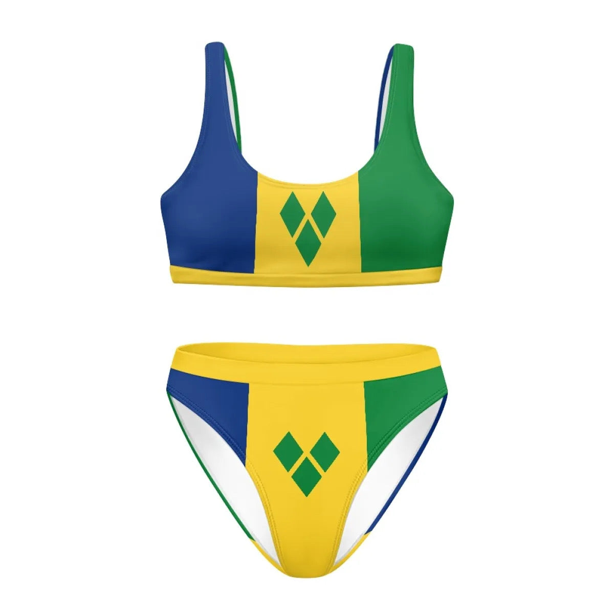 St Vincent & Grenadines Square Neck Bikini Top