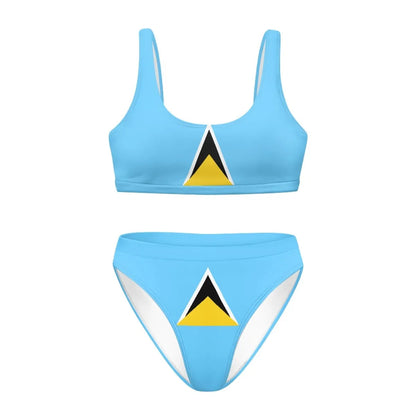 St Lucia Square Neck Bikini Top